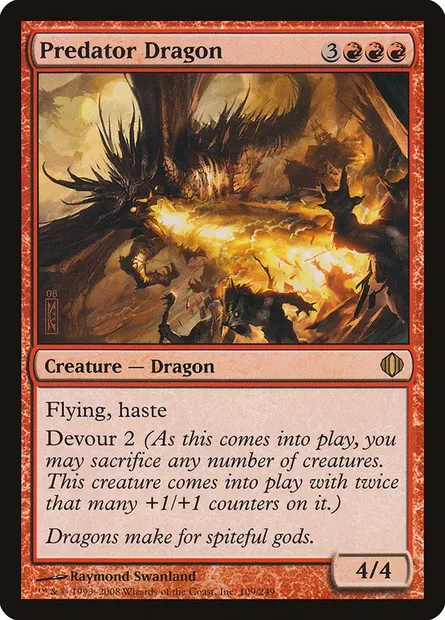 Predator Dragon, Magic card ALA 109 — Shards of Alara set