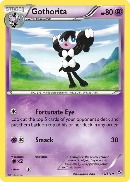 Gothorita, Pokémon card FFI 40 — Furious Fists set