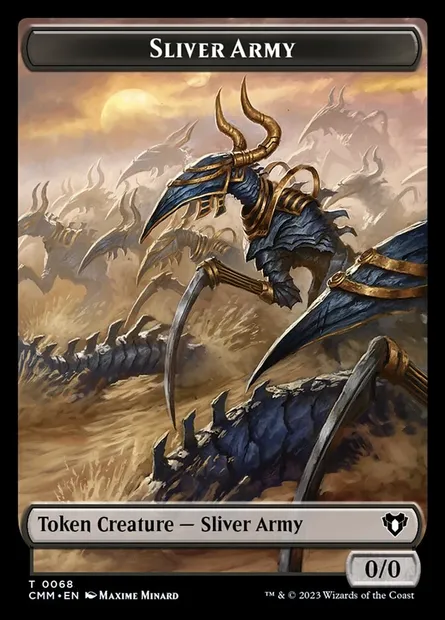 Sliver Army, carte Magic TCMM 68 — extension Commander Masters Tokens