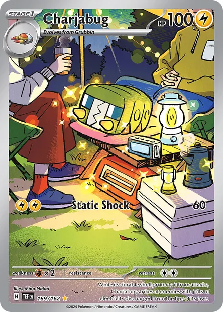 Charjabug, Pokémon card TEF 169 — Temporal Forces set