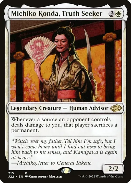 Michiko Konda, Truth Seeker, Magic card J22 215 — Jumpstart 2022 set
