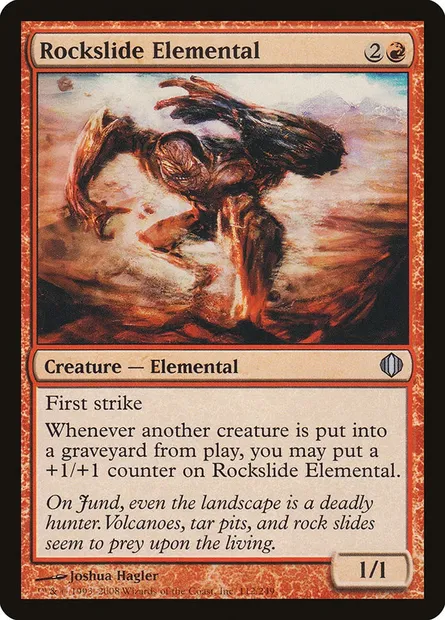 Rockslide Elemental, Magic card ALA 112 — Shards of Alara set