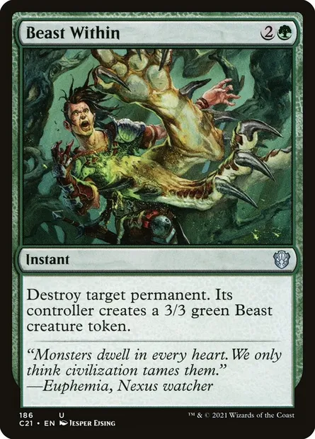 Beast Within, Magic card C21 186 — Commander 2021 set