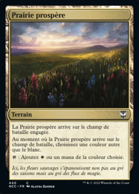 Prairie prospère, carte Magic NCC 440 — extension New Capenna Commander