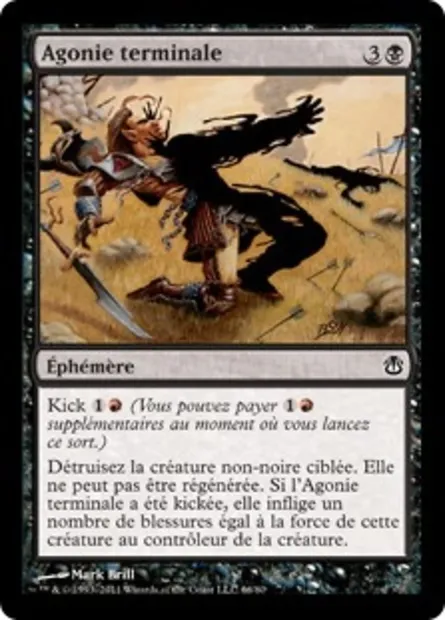 Agonie terminale, carte Magic DDH 66 — extension Duel Decks: Ajani vs. Nicol Bolas
