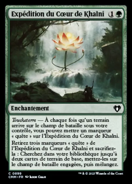 Expédition du Cœur de Khalni, carte Magic CMM 899 — extension Commander Masters