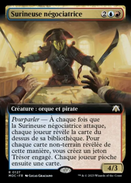 Surineuse négociatrice, carte Magic MOC 127 — extension March of the Machine Commander