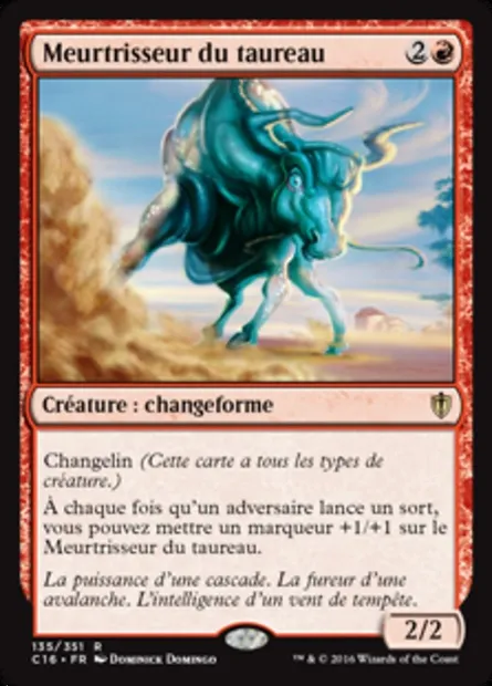 Meurtrisseur du taureau, carte Magic C16 135 — extension Commander 2016