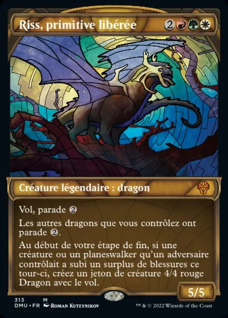 Riss, primitive libérée, carte Magic DMU 313 — extension Dominaria Uni