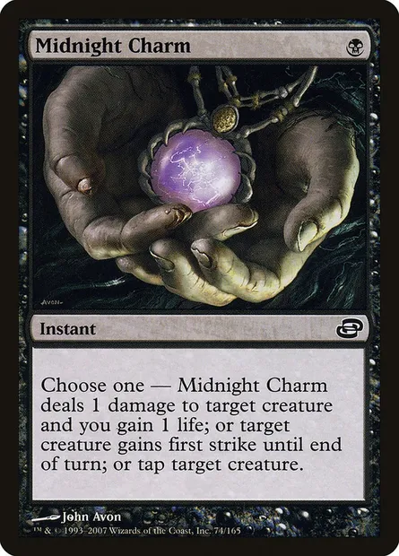 Midnight Charm, Magic card PLC 74 — Planar Chaos set