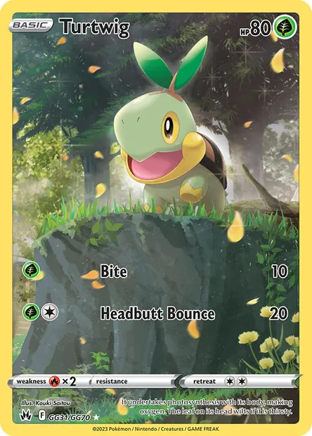 Turtwig, Pokémon card CRZ GG31 — Crown Zenith set