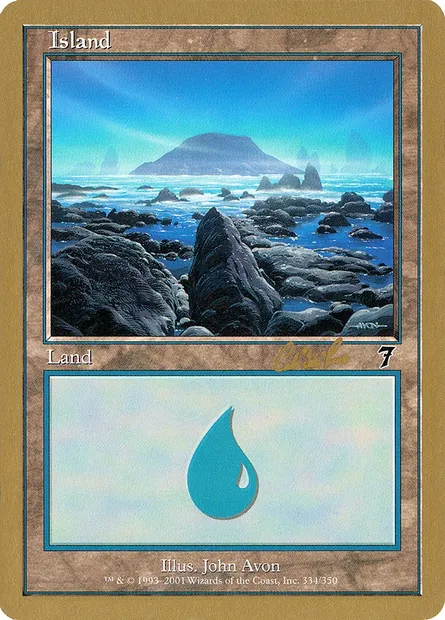 Île, carte Magic WC02 cr334 — extension World Championship Decks 2002