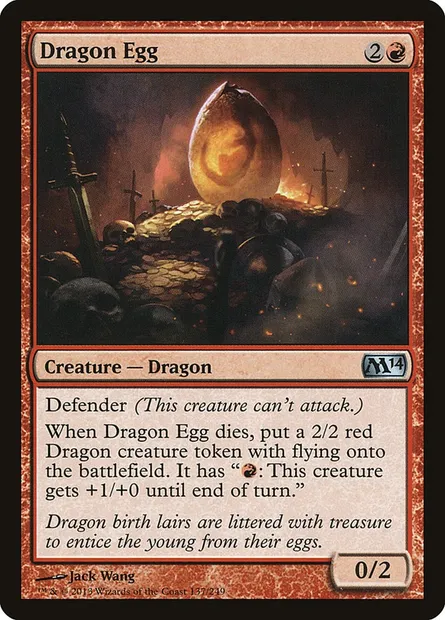 Dragon Egg, Magic card M14 137 — Magic 2014 set