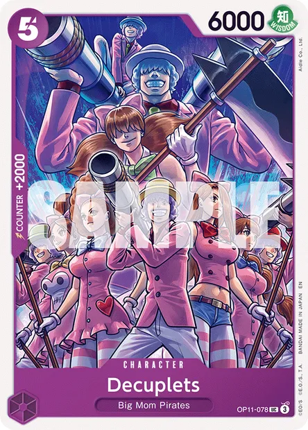 Decuplets, One Piece card OP11-078 — A FIST OF DIVINE SPEED set