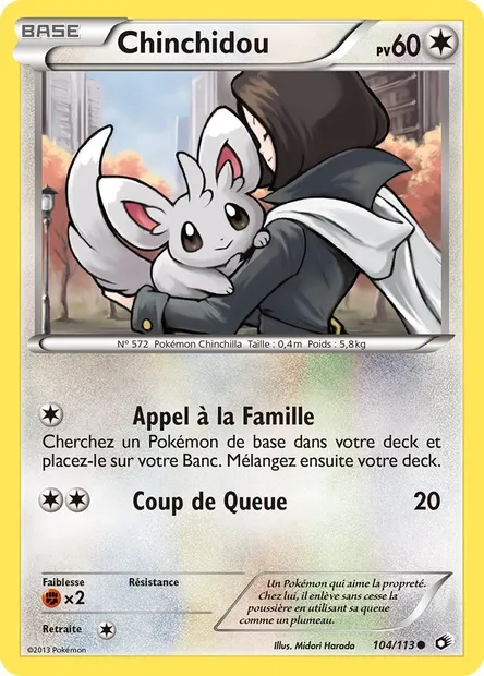 Chinchidou, carte Pokémon LTR 104 — extension Legendary Treasures