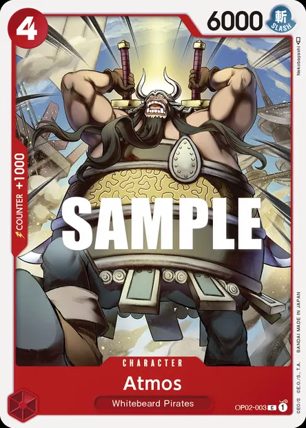 Atmos, carte One Piece OP02-003 — extension PARAMOUNT WAR