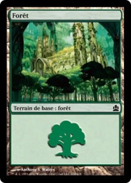 Forêt, carte Magic CMD 318 — extension Commander 2011