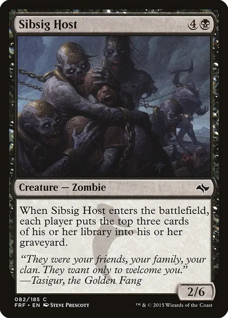 Sibsig Host, Magic card FRF 82 — Fate Reforged set