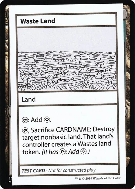 Waste Land, Magic card CMB2 121 — Mystery Booster Playtest Cards 2021 set
