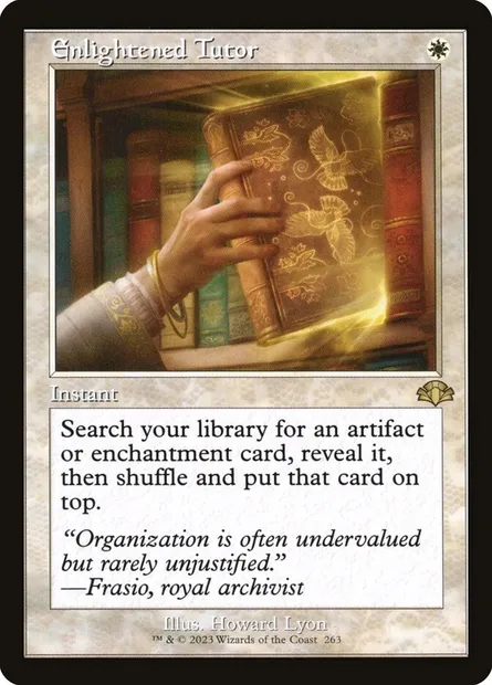 Enlightened Tutor, Magic card DMR 263 — Dominaria Remastered set