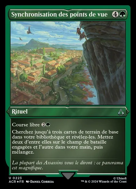 Synchronisation des points de vue, carte Magic ACR 223 — extension Assassin's Creed