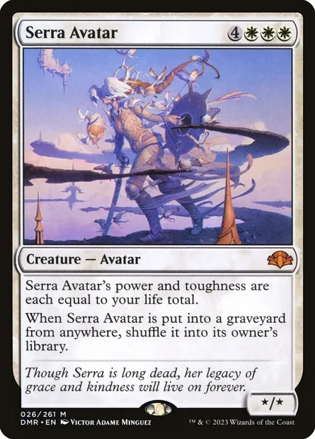 Serra Avatar, Magic card DMR 26 — Dominaria Remastered set