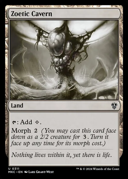 Zoetic Cavern, Magic card MKC 311 — Murders at Karlov Manor Commander set