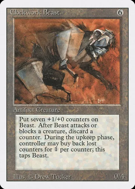 Clockwork Beast, Magic card 3ED 240 — Revised Edition set