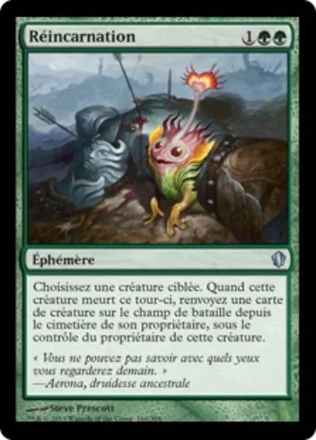 Réincarnation, carte Magic C13 166 — extension Commander 2013