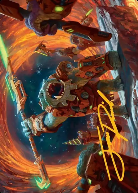 Frontline War-Rager // Frontline War-Rager, Magic card AEOE 16 — Edge of Eternities Art Series set