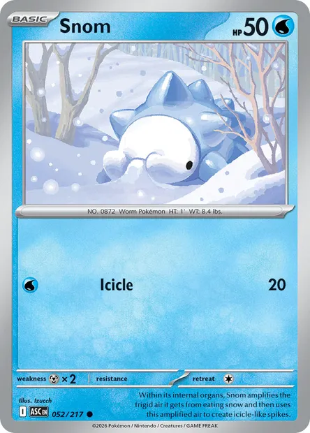 Snom, Pokémon card ASC 052 — Ascended Heroes set
