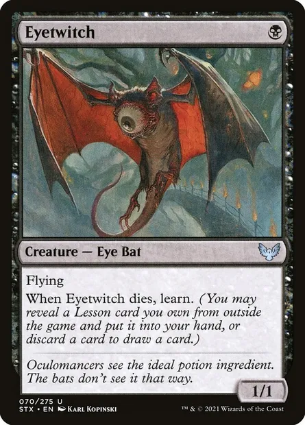 Eyetwitch, Magic card STX 70 — Strixhaven: School of Mages set