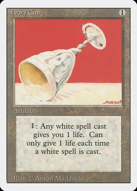 Ivory Cup, Magic card 3ED 253 — Revised Edition set