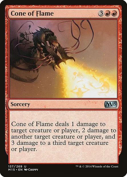 Cone of Flame, Magic card M15 137 — Magic 2015 set
