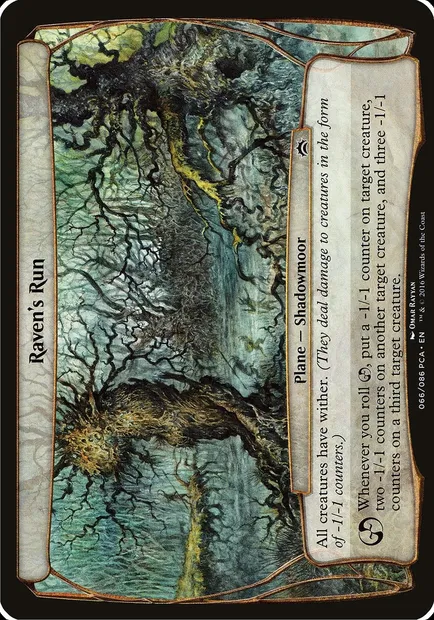 Raven's Run, Magic card OPCA 66 — Planechase Anthology Planes set