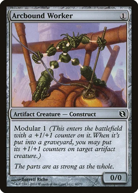 Arcbound Worker, Magic card DDF 40 — Duel Decks: Elspeth vs. Tezzeret set