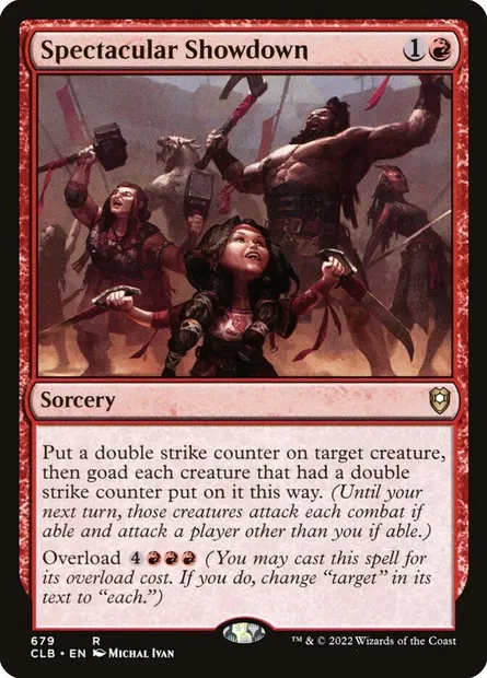 Spectacular Showdown, Magic card CLB 679 — Commander Legends: Battle for Baldur's Gate set