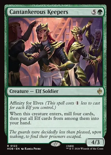Cantankerous Keepers, Magic card HOB 122 — The Hobbit set