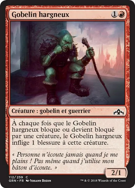 Gobelin hargneux, carte Magic GRN 112 — extension Les Guildes de Ravnica