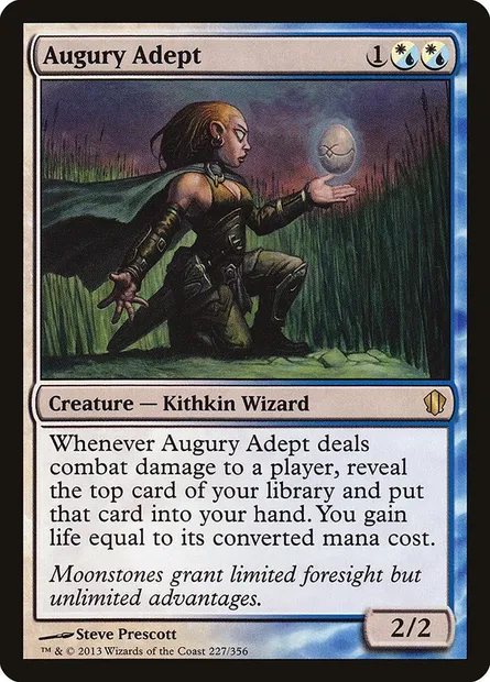 Augury Adept, Magic card C13 227 — Commander 2013 set
