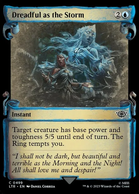 Dreadful as the Storm, Magic card LTR 499 — The Lord of the Rings: Tales of Middle-earth set