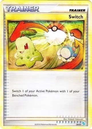 Switch, Pokémon card TK4G 028 — HS Trainer Kit (Gyarados) set