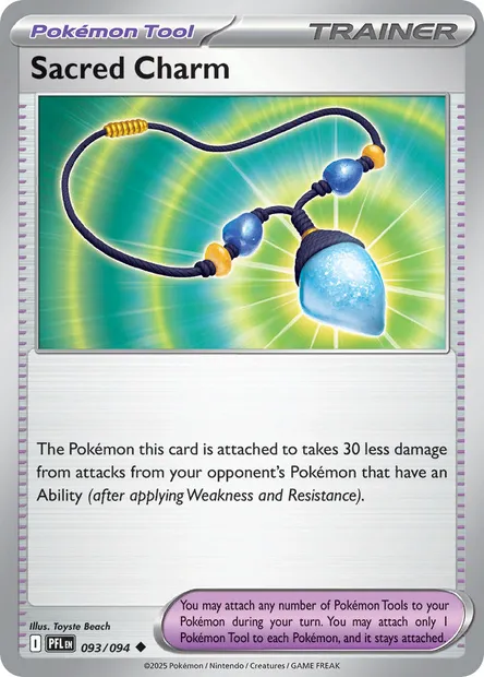 Sacred Charm, Pokémon card PFL 093 — Phantasmal Flames set