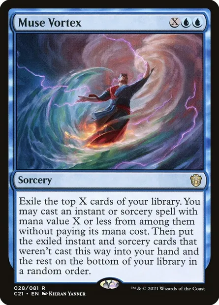 Muse Vortex, Magic card C21 28 — Commander 2021 set