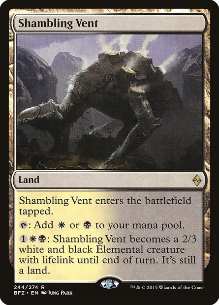 Shambling Vent, Magic card BFZ 244 — Battle for Zendikar set