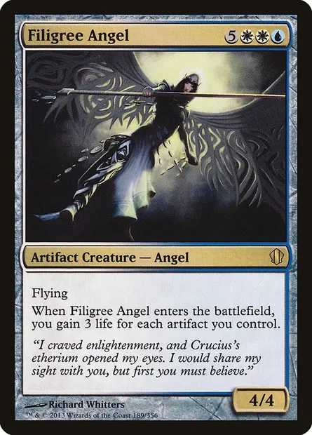 Filigree Angel, Magic card C13 189 — Commander 2013 set