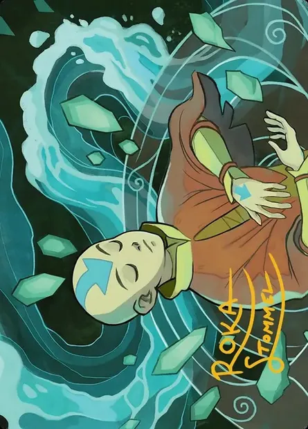 Aang, at the Crossroads // Aang, at the Crossroads, Magic card ATLA 45 — Avatar: the Last Airbender Art Series set