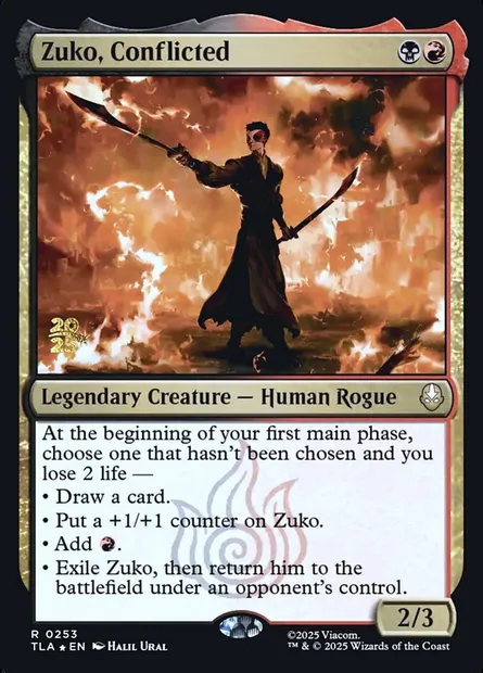 Zuko, Conflicted, Magic card PTLA 253s — Avatar: The Last Airbender Promos set