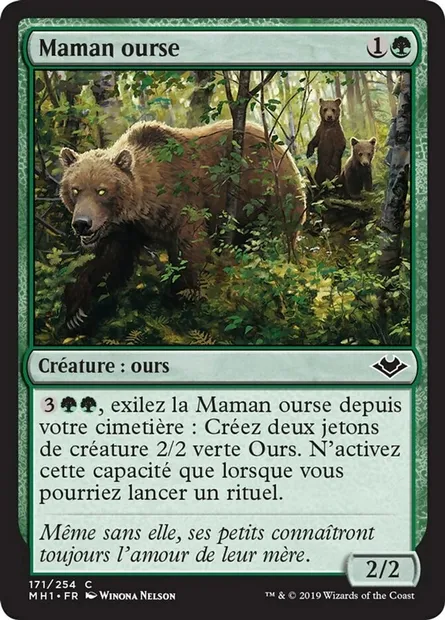 Maman ourse, carte Magic MH1 171 — extension Horizons du Modern