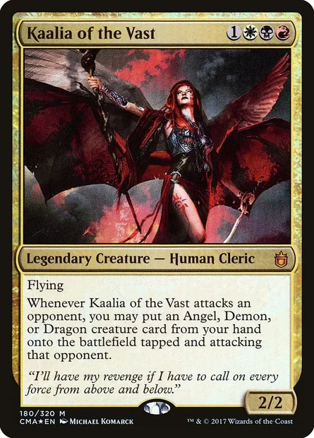 Kaalia of the Vast, Magic card CMA 180 — Commander Anthology set